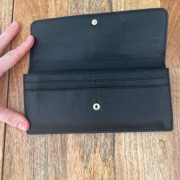 Coach Black Pebble Leather Wallet - Picture 7 of 7